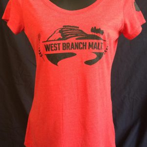 Red Scoop Neck Shirt