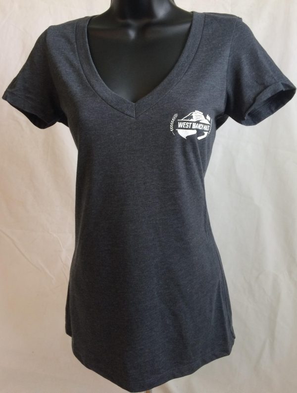 Gray V-Neck Shirt